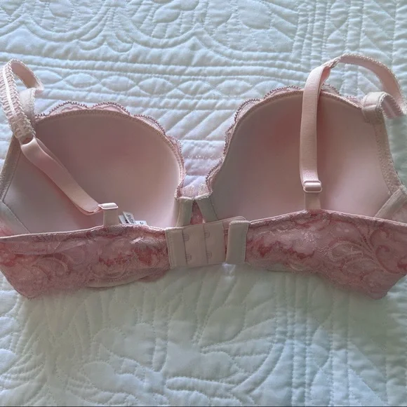 La Mystere Sophia Lace Bra: Pink - Picture 6 of 7